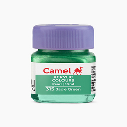 Camel Fabrica Acrylic Pearl Colour Jade Green 10ml